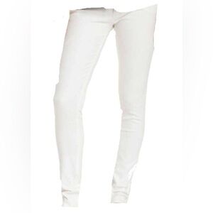 Romeo & Juliet Couture metallic thread jeans in ivory-silver EUC, size 30